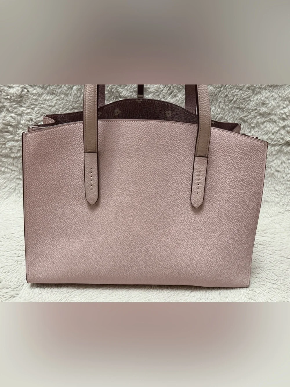 Coach Blush Charlie Carryall Tote with silver Hardware